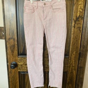 Lauren Conrad pink & white striped pants